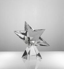 Isolated Crystal Award for branding and gifting.