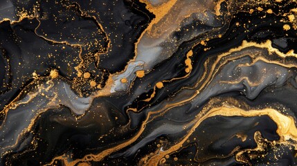 Fototapeta premium Fluid Elegance: Sophisticated Alcohol Ink Creations