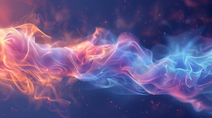 Abstract background with glowing lights,the image is an abstract painting