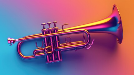 victory trumpet with gradient colors