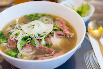 Vietnam traditional food pho roll