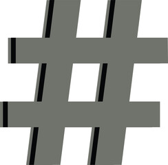 Obraz premium hash symbol