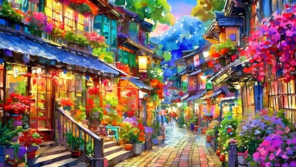 Japanese style streets