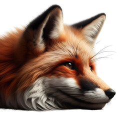 Obraz premium a fox, high quality realistic, transparent background, png