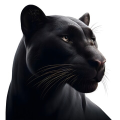 a panther, high quality realistic, transparent background, png