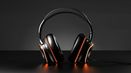 Over-ear headphones with plush ear cushions and adjustable headband, providing comfortable and...