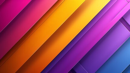 Obraz premium A detailed view of a diagonally patterned wallpaper in shades of purple, orange, and pink