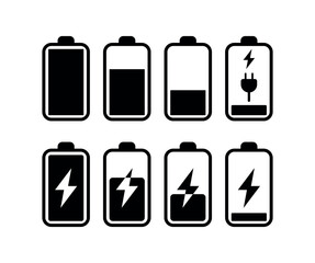 Mobile charge icon illustration set