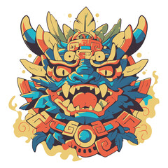 Mecha animals, monsters & characters design for t-shirt and stikers