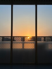 Fototapeta premium Journey Concept , The airport at sun rises
