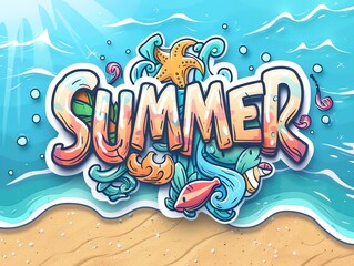Joyful summer celebration illustrations for eye-catching social posts