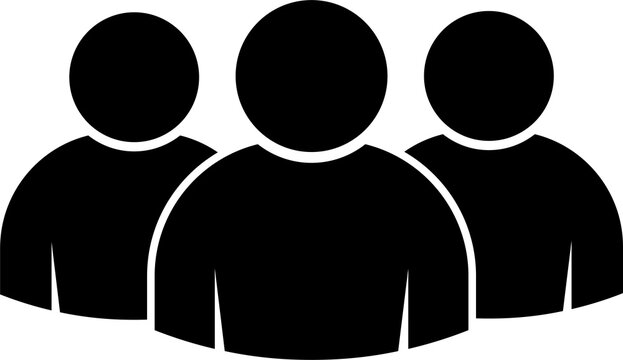 People flat style icon. Team work symbol. Group of humans sign For your web site design, logo, app, UI. illustration - Powered by Adobe