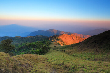 Mulayit Taung, the highest peak of the DKBA Karen Buddhist Autonomous Region in Myawaddy Province, Union of Myanmar.

