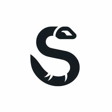 simple snake logo design