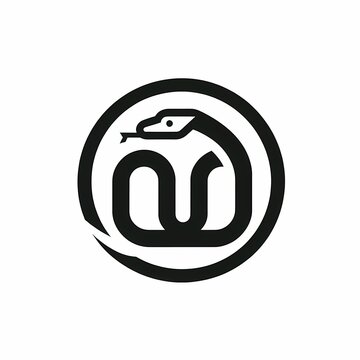 simple snake logo design