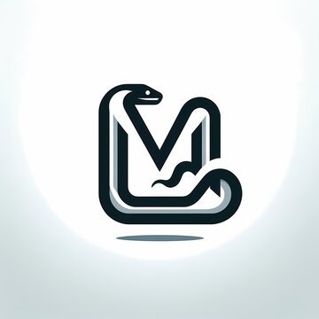 simple snake logo design
