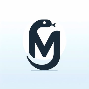 simple snake logo design