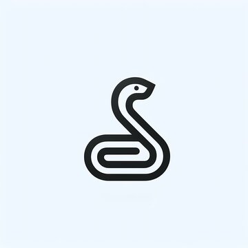 simple snake logo design
