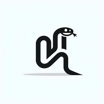 simple snake logo design