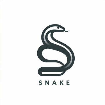 simple snake logo design