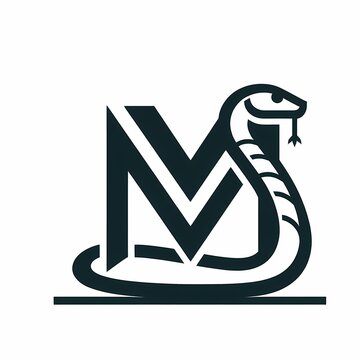 simple snake logo design