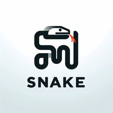 simple snake logo design