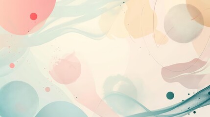 abstract background with minimalistic elements and pastel tones
