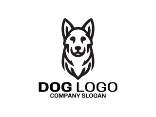 Dog Logo Design Vector Template