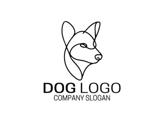 Dog Logo Design Vector Template