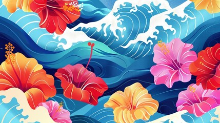 Celebrating AAPI Splendor: Waves of Heritage and Hibiscus Blooms