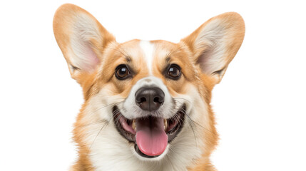 Dogs Laughing. A Burst of Happiness: This Delightful Corgi with Beaming Smile Captures the Joy of a Perfect Pet Moment. Image made using Generative AI