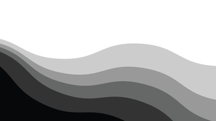 Gray wave background vector image for wallpaper or backdrop