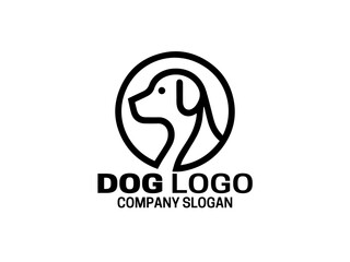 Dog Logo Design Vector Template