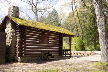 old wooden cabin
