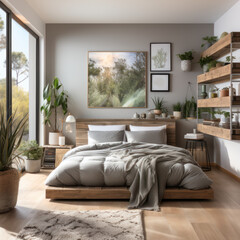 Modern Minimalist Bedroom with Natural Light