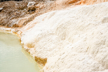 Sipoholon Hot Springs are hot springs in Tapanuli. This sulfur-containing bath was formed due to...
