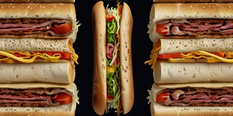 sandwich on a plate