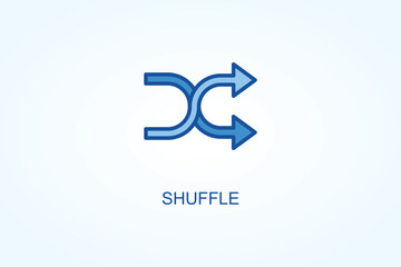 Shuffle vector  or logo sign symbol illustration