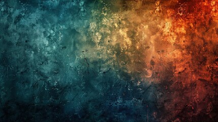 Fototapeta premium Grunge abstract background with chaotic patterns and rough textures, copy space