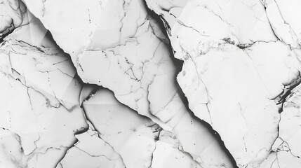 A low poly 3D depiction of white marble texture featuring horizontal black veining