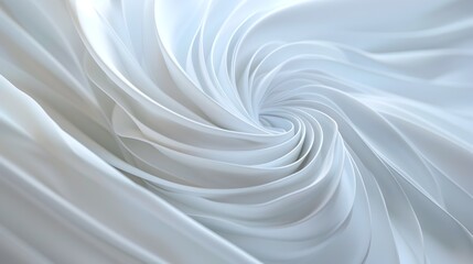 Elegant Swirling Waves of White - Abstract Minimalist Design for Backgrounds and Concepts
