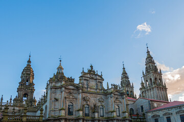 Santiago de Compostela, Spain.  The cathedral of Santiago de Compostela. UNESCO World Heritage Site.