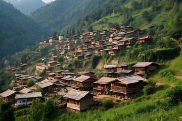 Village on the tallest moutain