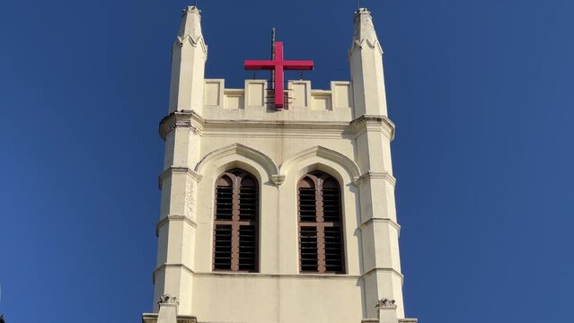 Famous Mall road church in Shimla .Christ Church Shimla .church of st Nicholas.Churches of the world