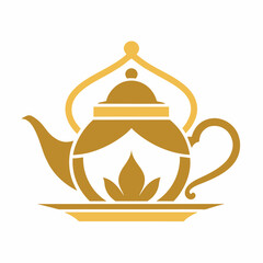 Tea House Logo, simple clean logo, Creative Logo Icon,  2d style, vector logo icon, vector illustration logo