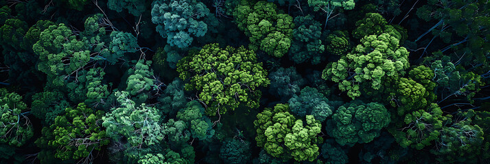 Forest drone view, view of natural greenery from a drone beauty from heights