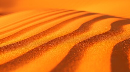 A vibrant orange background with a fine sand texture, casting subtle shadows that give depth to its flat appearance. 32k, full ultra hd, high resolution