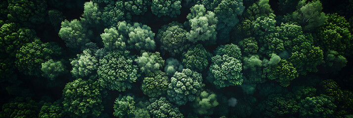 Forest drone view, view of natural greenery from a drone beauty from heights