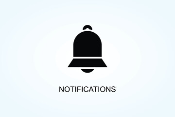 Fototapeta premium Notifications Vector Or Logo Sign Symbol Illustration