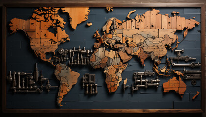 World map - abstract background